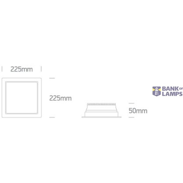 WHITE SMD LED UGR19 30W CCTV IP44 230V image 2