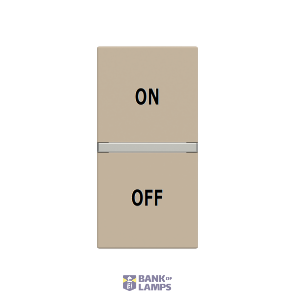 Rocker cover ON/OFF symbol - 1M - Champagne image 1