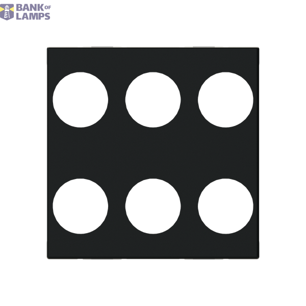 Cover plate - KNX 3-gang sensors - 2M - Matt Black image 1