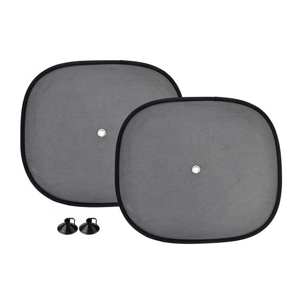 Sun blinds 44x38cm, 2 pieces, black, nylon mesh image 1
