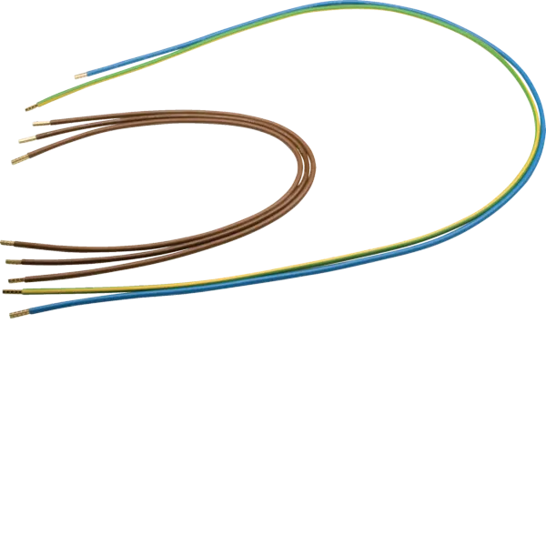 Outgoing wiring harness, univ.Z, 10 mm², 5P, L1,2,3,N, PE=700, 700, 700, 1350, 1400, H/H image 1