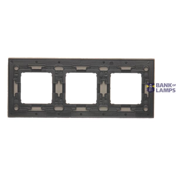 Single frame, glass, frosted black glass image 1