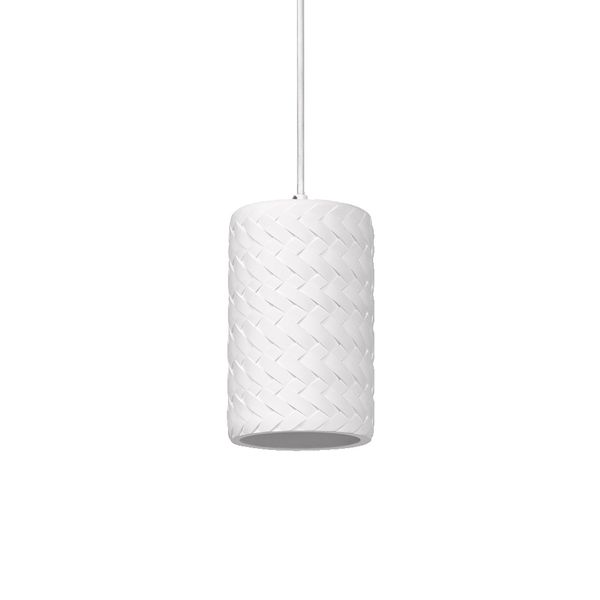 DECOR PLASTER TUBE PENDANT E27 WT OSRAM image 1