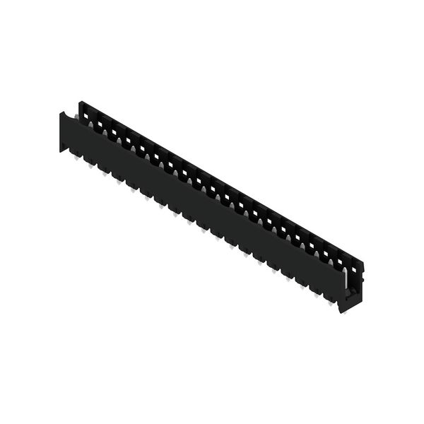 PCB plug-in connector, male header, open side, THT solder connection, 5.08 mm, Number of poles: 20, 180°, Solder pin length (l): 3.2 mm, tinned, black, Box image 3