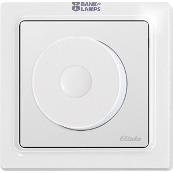 Wireless rotary switch in E-Design55, pure white glossy image 1