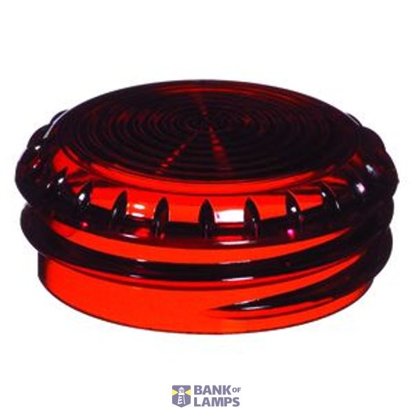 Protective glass for light signal height 57 mm, red image 1