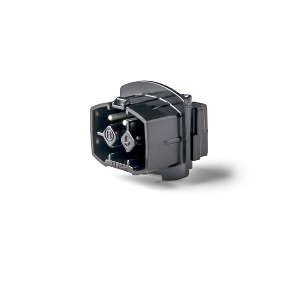 Coupler 5-pole 25A plug, black image 1