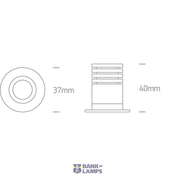 BLACK 2W CCTV IP65 230V DARK LIGHT image 3