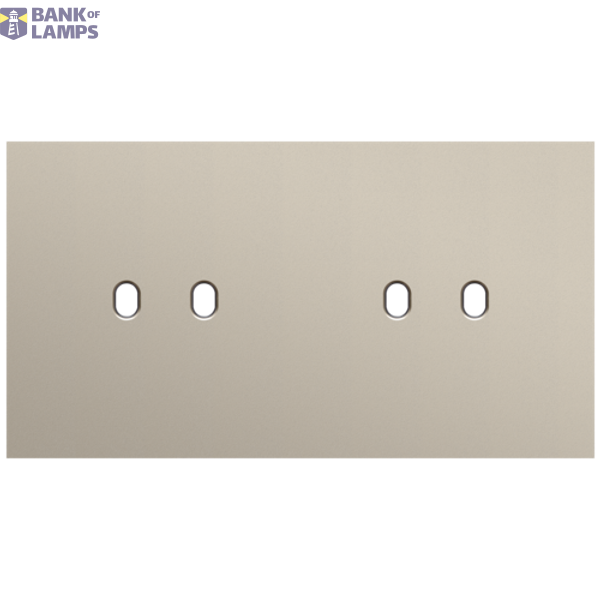 Twofold faceplate, horizontal 71 mm centre distance, for 2 Niko Toggle image 3