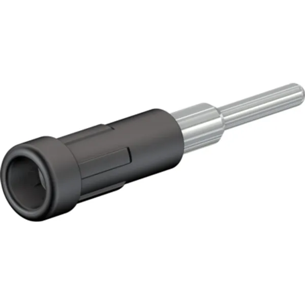 2 mm socket, solder connection, mounting Ø 3.9 mm, black, 63.9318-21 image 1