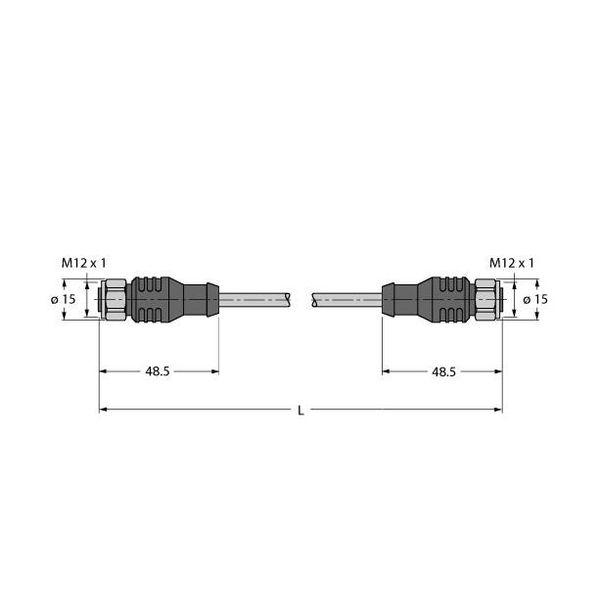 Cable for RFID Application in the Food Industry Connection Cable   RKCV RKCV 5732-15M/CS15915 image 1