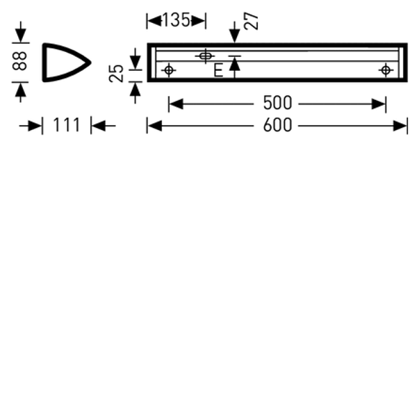 Wall-mounted Luminaire 6651 Diffuser Chrome other ET 11W 1200lm Lambertian (L) IP40 IK02 3 SDCM 6689740 image 1