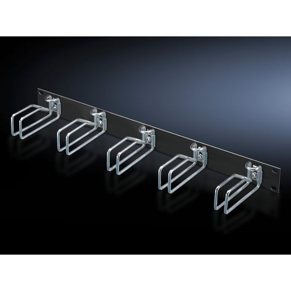 DK Cable management panel, 2 U, with steel rings image 2