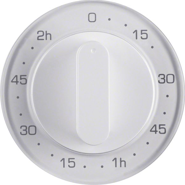 Centre plate for mechanical timer, R.1/R.3, p. white glossy image 1
