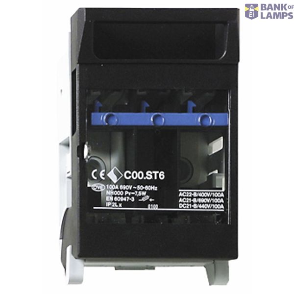 HRC-fuse-switch size C 00 with mounting clip for Din-rail image 1