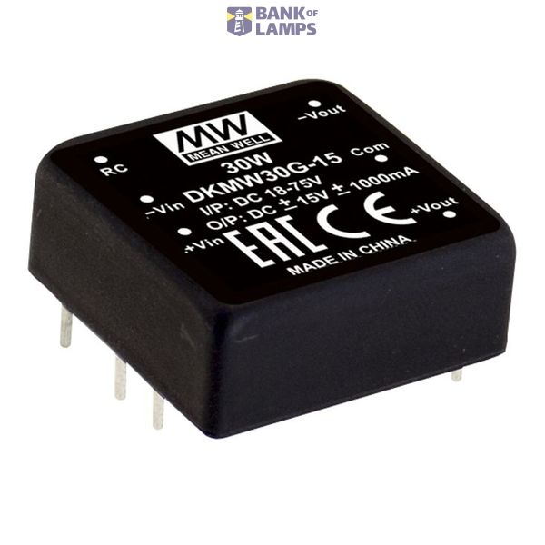 DKMW30G-12 DC/DC Converter 18-75V:+/-12V 1250mA 30W, MEAN WELL image 1