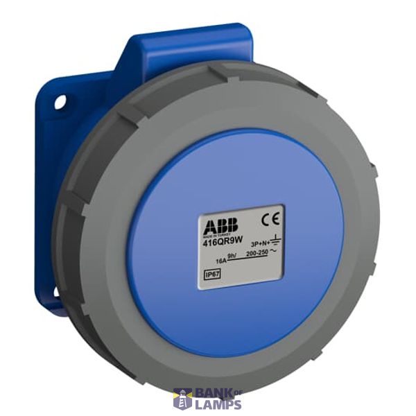 416QR9W Panel mounted socket image 1