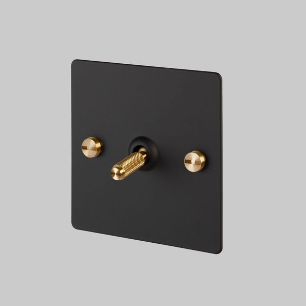 1G TOGGLE / CROSS / BLACK / BRASS image 1