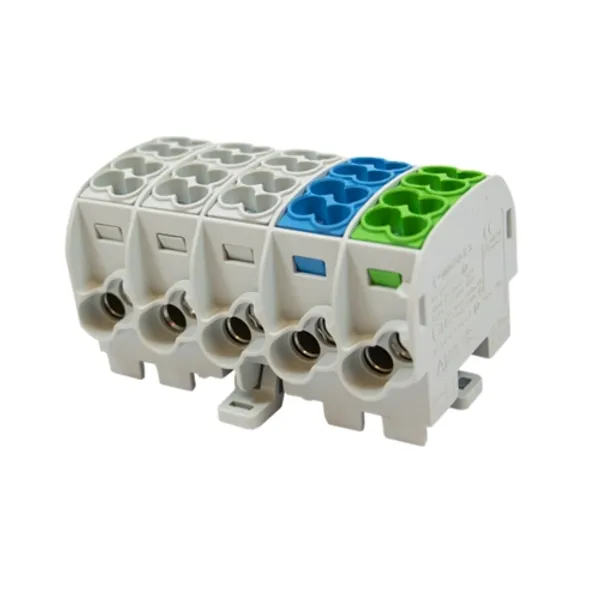 SCB 25-5X Branch distribution block Al/Cu 80150 SIMBLOCK grey/blue/green image 2
