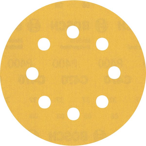 EXPERT C47 Sandpaper with 8 holes for Random Orbital Sanders 115 mm, G 4 5-pc image 1