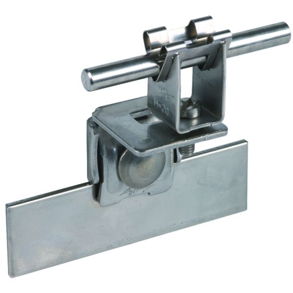 Roof cond. holder StSt f. tin roofs w. parallel seam DEHNgrip f. Rd 8m image 1