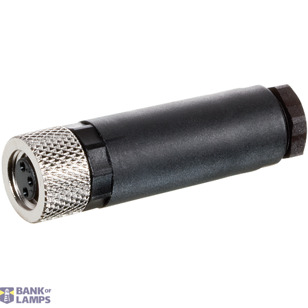 M8 female 0° A-cod. screw terminal 3-pol., 0,14 - 0.5mm², 2,5 - 5mm image 2