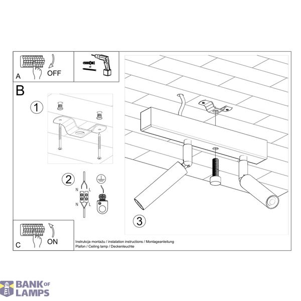 CEILING LAMP EYETECH 2 WHITE G9 2X40W IP20 image 7