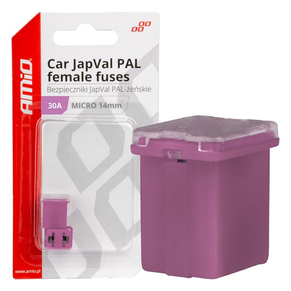 Car JapVal PAL Female fuses 30A AMIO-03453 image 1