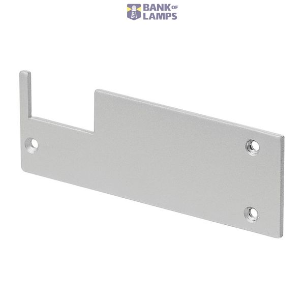 GLENOS end cap for wall bracket profile,silver-grey,2 pcs. image 1