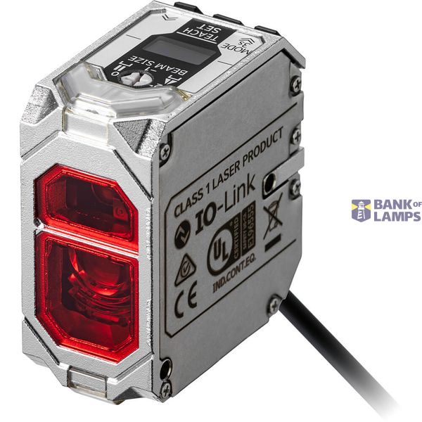 Photoelectric sensor, aluminum die cast (chrome plating) case, red las image 3
