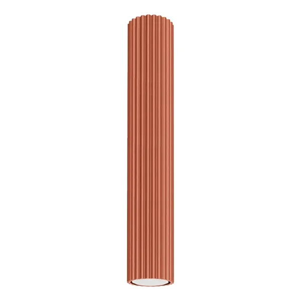 SURFACE-MOUNTED CYLINDRICAL TUBE WITH ELEGANT PATTERN, CARBON SERIES RED OCHRE GU10 image 1