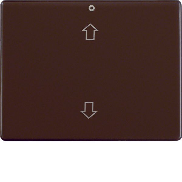 Rocker imprinted arrows symbol, arsys, brown glossy image 1