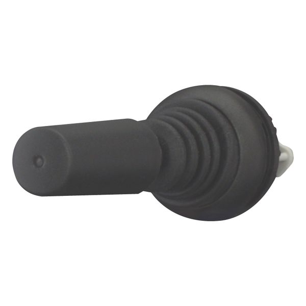 M22S-WJ2H Joystick, with one operating point per operating direction, With plastic shaft, 2 positions, Bezel: black, momentary, Horizontal image 2