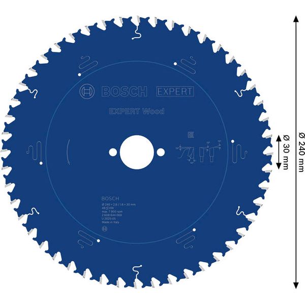 Circular saw blade Expert for Wood 240 x 30 x 2,8 mm, 48 image 2