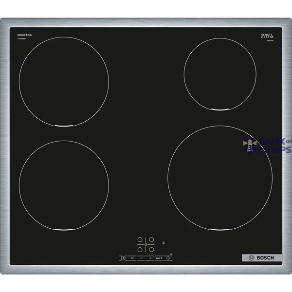 Bosch | Hob | PIE645BB5E Series 4 | Induction | Number of burners/cooking zones 4 | Touch | Timer | Black image 1