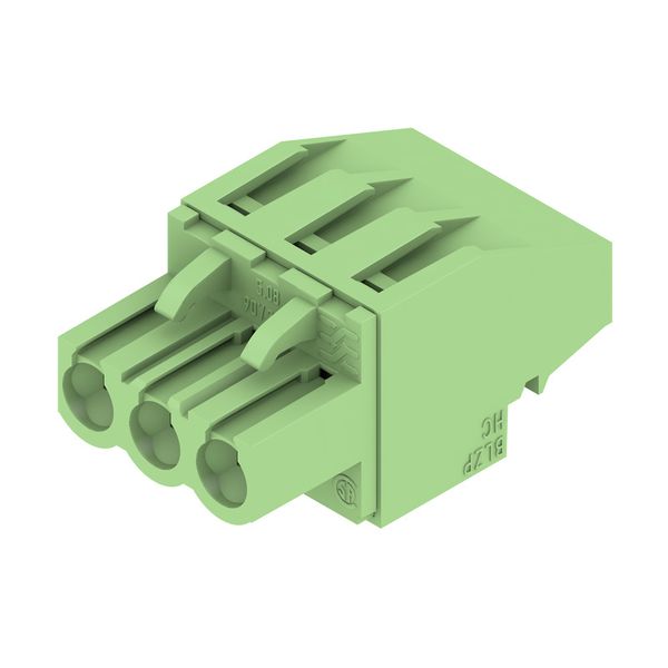 PCB plug-in connector, female plug, 5.08 mm, Number of poles: 3, 270°, Clamping yoke connection, Clamping range, max. : 4 mm², Box image 2