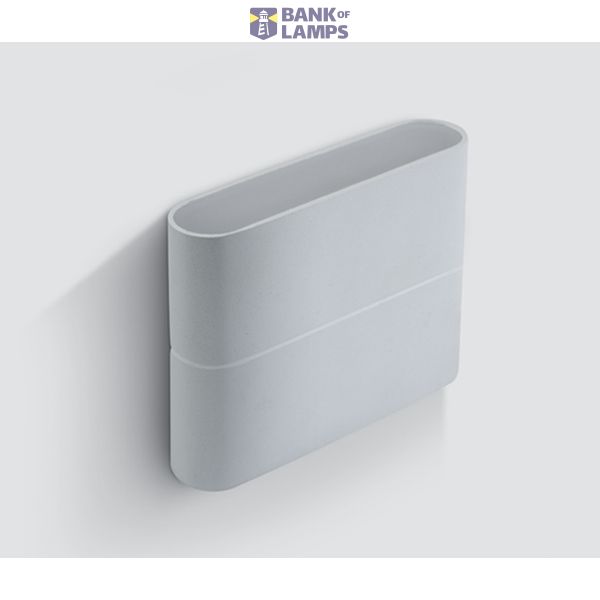 WHITE WALL LIGHT 2x3W WW IP54 230V image 1