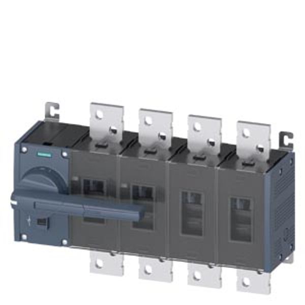 SWITCH-DISCONNECTOR 1000A, FRAME SIZE 4, 4-POLE LATERAL DRIVE LEFT BASIC UNIT WITHOUT HANDLE FLAT TERMINAL image 1