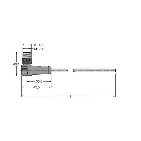 Industrial Ethernet/PROFINET Cable Connection Cable   WSSD-4416-5M image 1