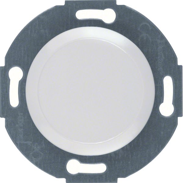 Blind plug centre plate, 1930/glass, p. white glossy image 1