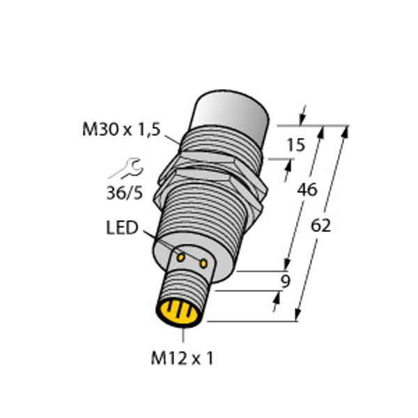 Inductive Sensor For the Food Industry   NI30U-EM30WD-VP44X-H1141 image 1