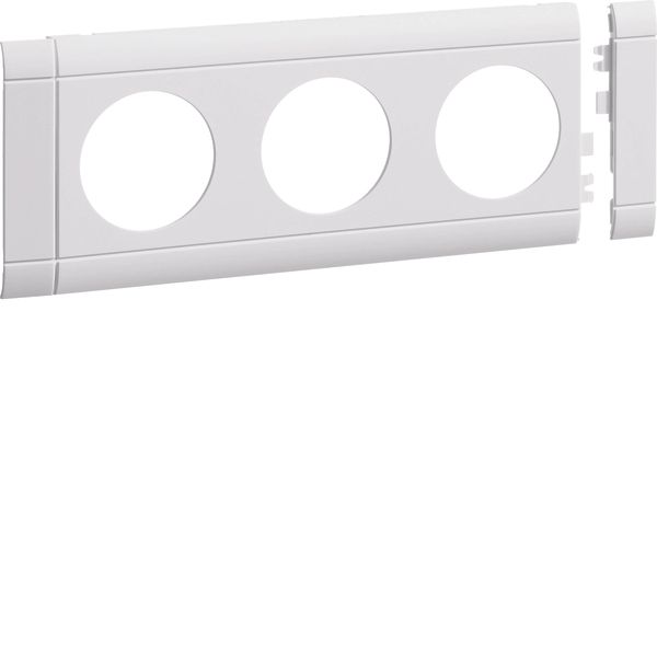 Frontplate 3-gang socket lid 80 tw image 1