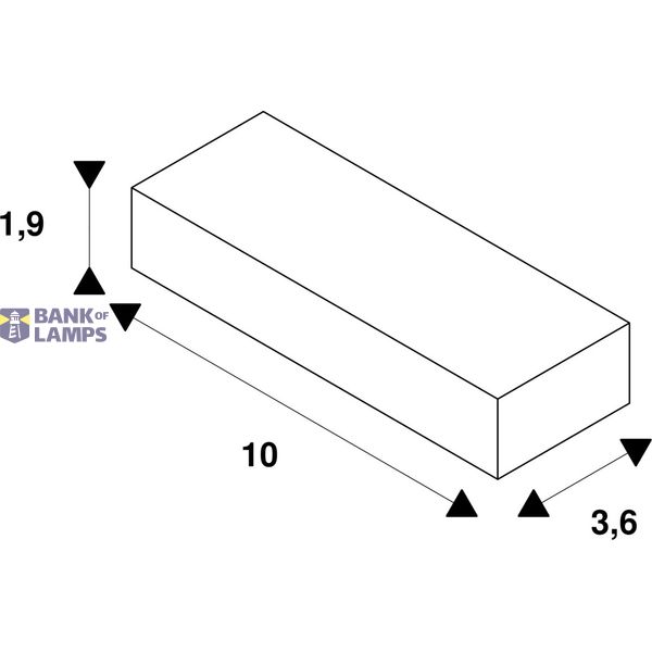 EUTRAC joint connector for 3-circuit track, white image 2
