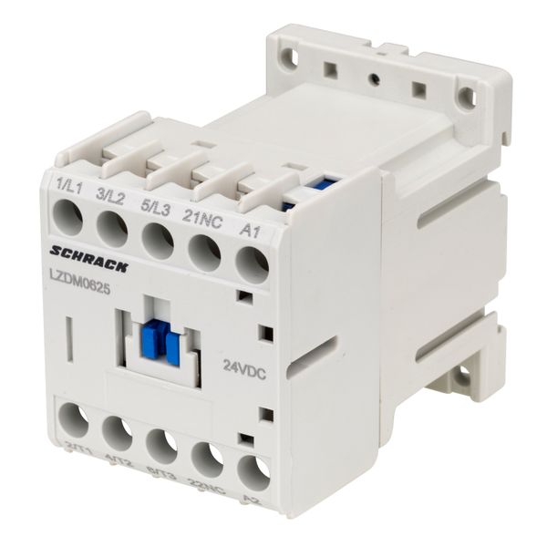 Contactor 3-pole, CUBICO Mini, 2,2kW, 6A, 1NC, 24VDC image 6
