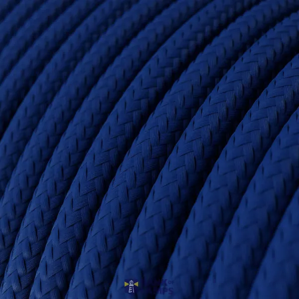 Glossy Classic BlueTextile Cable - The Original Creative-Cables - RM12 round 2x0.75mm / 3x0.75mm image 2