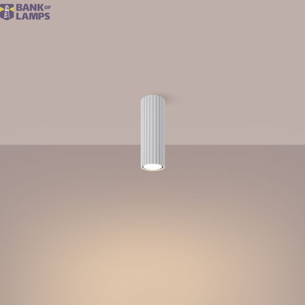 Surface-mounted spot, elongated cylindrical shape, KARBON, GU10 for the hallway image 8