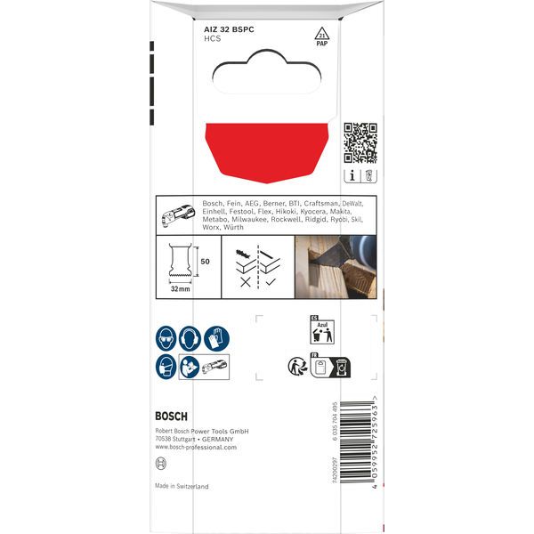 HCS plunge cut saw blade AIZ 32 BSPC Hard Wood 5 pcs. image 1