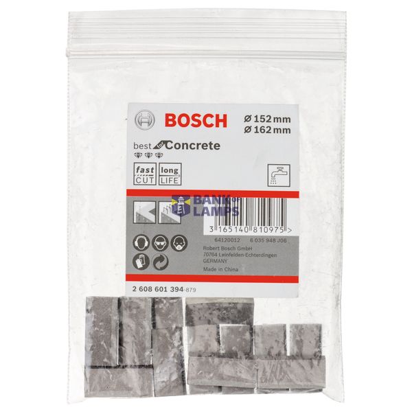 Segments for diamond core cutters 1 1/4" UNC Best for Concrete 12; 11.5 mm image 2