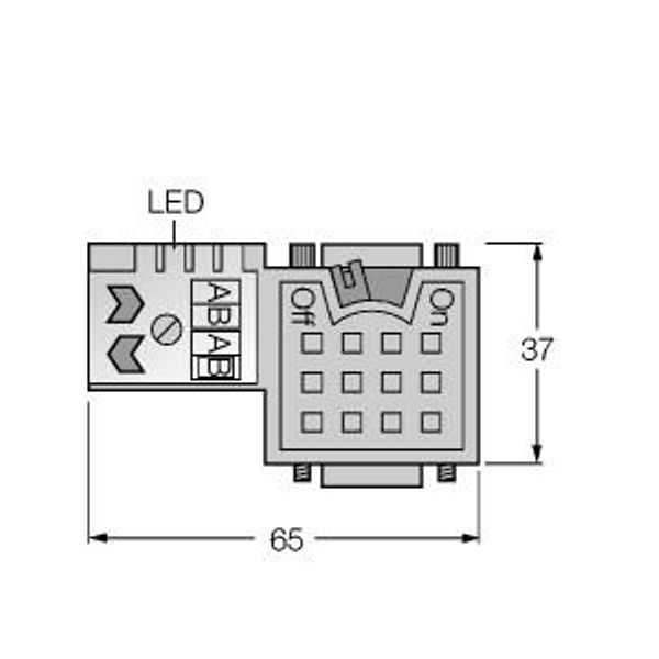 Field-Wireable Connector Sub-D Connector   FW-D9TLEDKU9PG-W-FC-ME-SH-8.5 image 1
