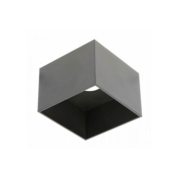 Ceiling luminaire SAKURA, ES111, GU10, 120x120x85 mm, IP20, black image 1